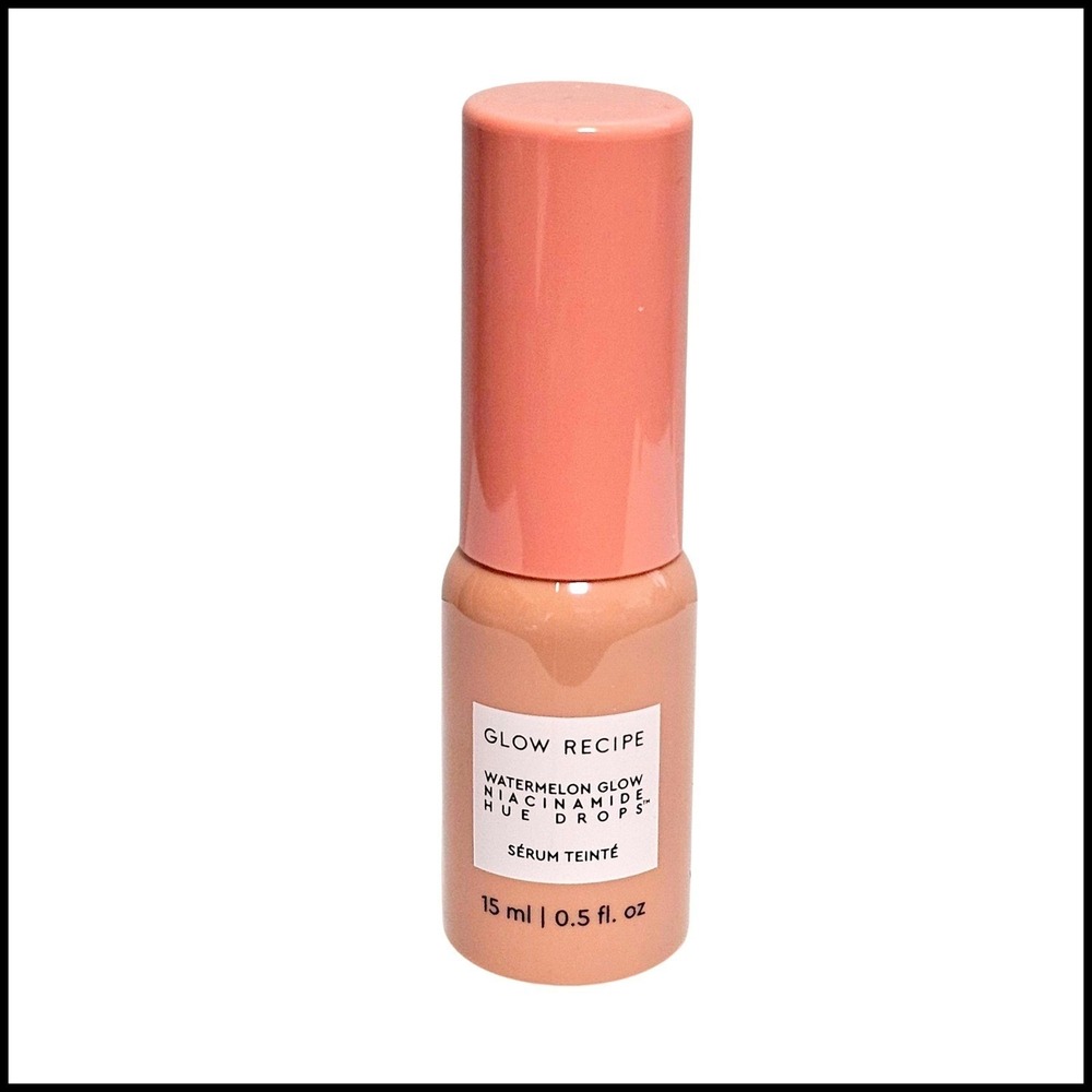 Glow Recipe Watermelon Glow Niacinamide Hue Drops Sun Glow 0.5fl.oz 15 ml. Trave